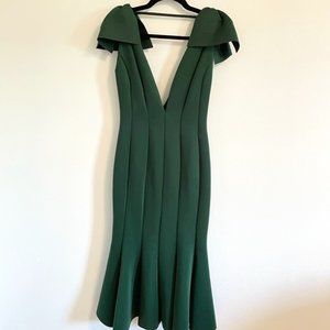 NWT ASOS Emerald Green Cocktail Dress in Scuba Material Size 4
